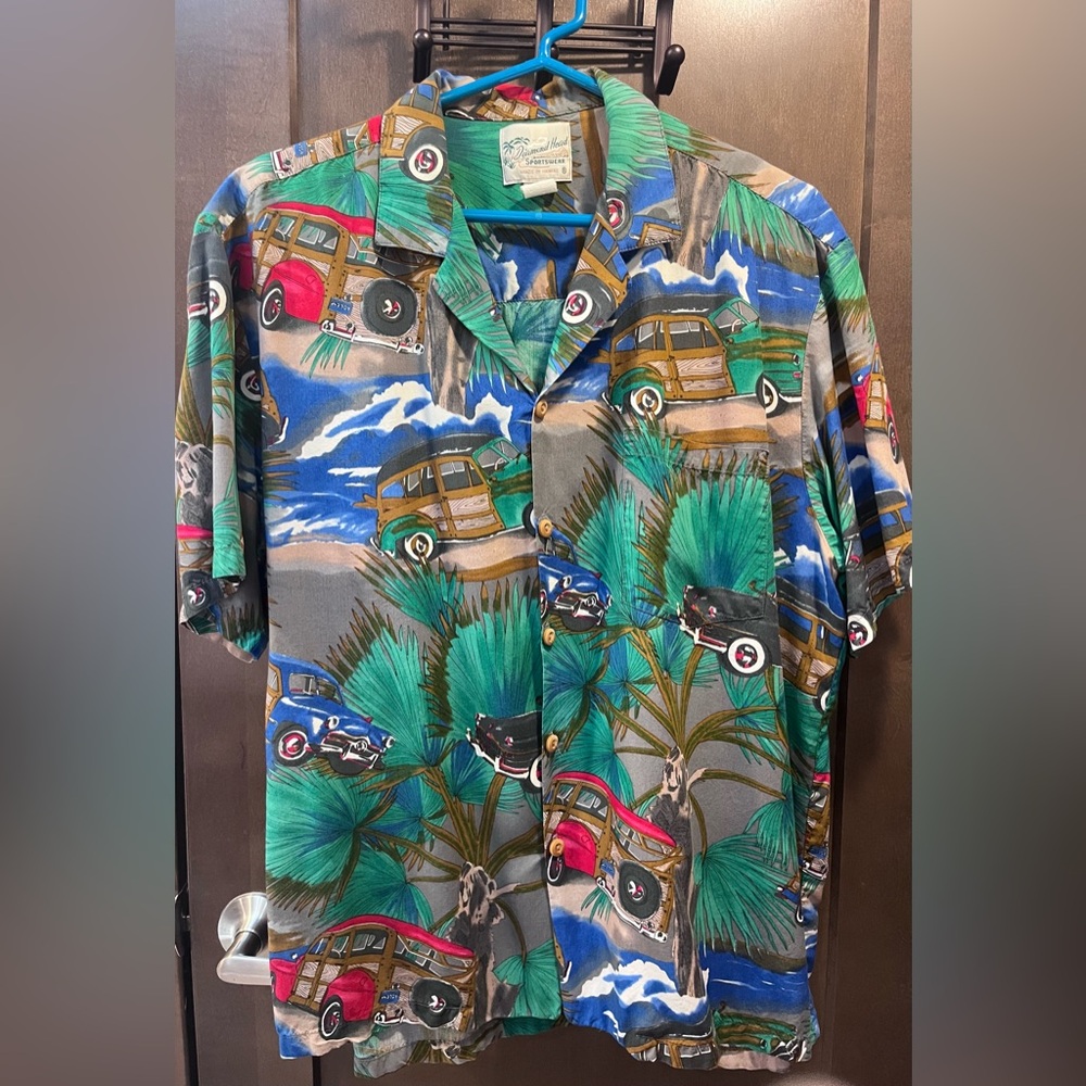 Vintage Car Print Men's Shirt